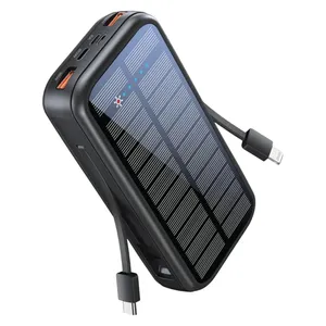 پاوربانک خورشیدی گرین لاین مدل PD20W SOLAR2 ظرفیت 16000 میلی آمپر ساعت