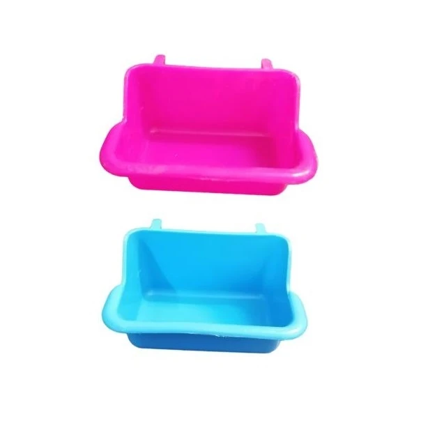 ظرف آب و غذای پرندگان مدل لبه دار بسته 2 عددی