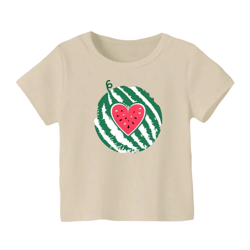 تی شرت آستین کوتاه بچگانه مدل هندوانه یلدایی کد 49