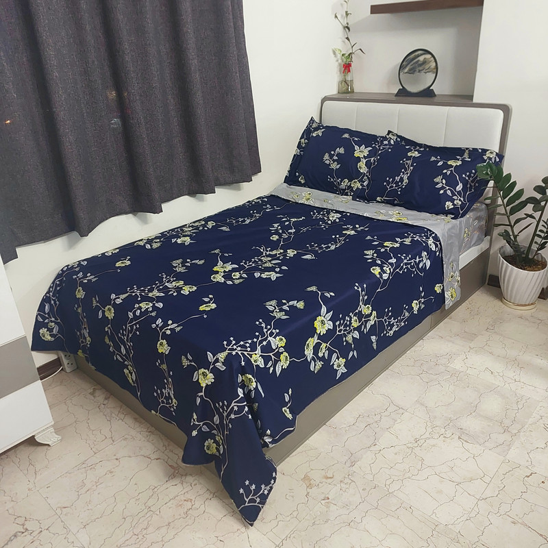 سرویس خواب مدل شکوفه میکرو براش کد niki180 25 240 دو نفره شش تکه