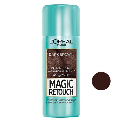 اسپری کانسیلر مو لورآل سری Magic Retouch مدل Dark Brown حجم 75 میلی لیتر