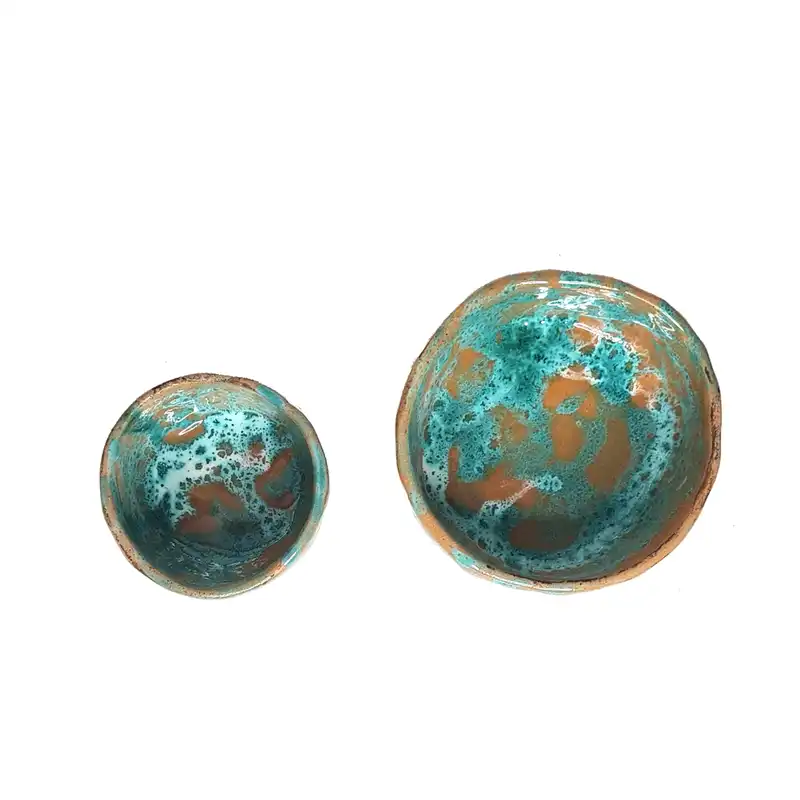 کاسه سفالی مدل دریا کد 13 بسته 2 عددی