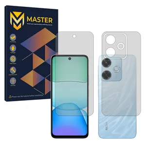 Master Resistant model matte screen protector suitable for Xiaomi Redmi 13x mobile phone along with the back protector