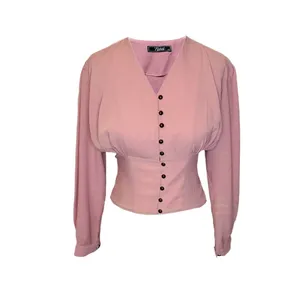 شومیز آستین بلند زنانه مدل عروسکی