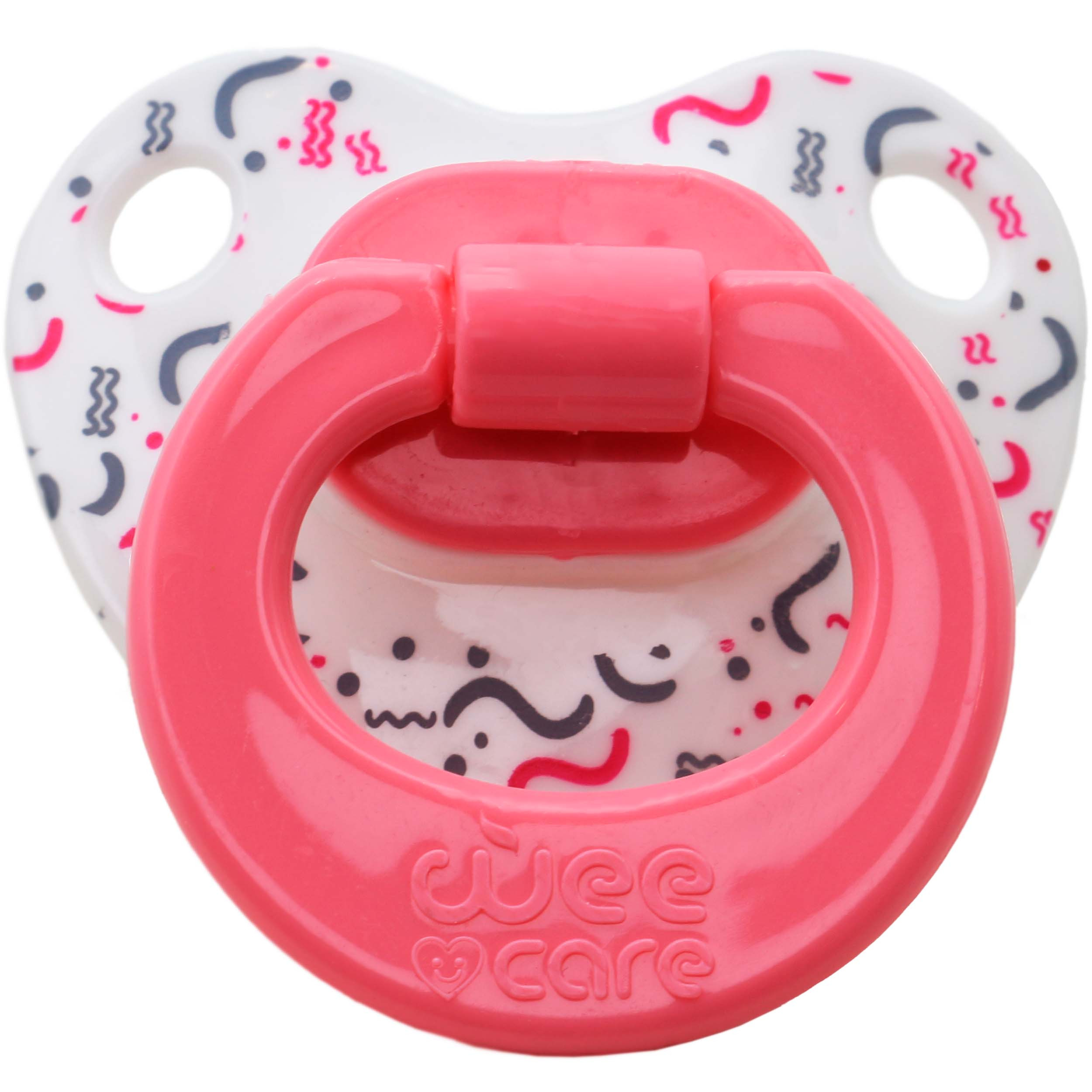 پستانک ارتودنسی وی کر مدل دسته دار مات چاپدار joyful کد P122