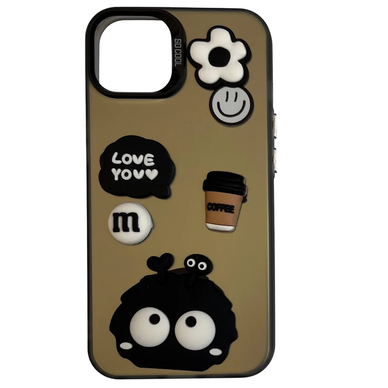 کاور مدل So Cool طرح میکروب هپل کد 498 مناسب برای گوشی موبایل اپل iPhone 13 / 14