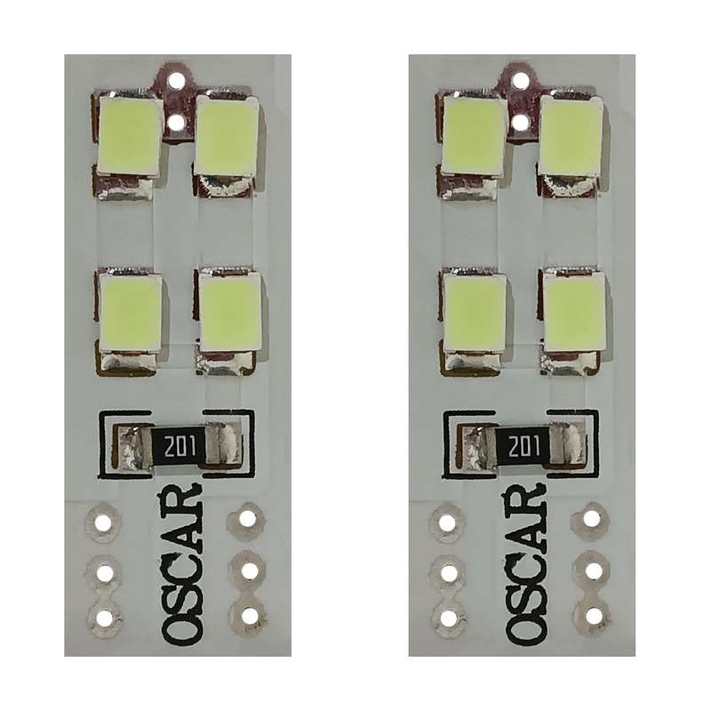 لامپ ال ای دی خودرو اسکار کد T201 بسته 2 عددی