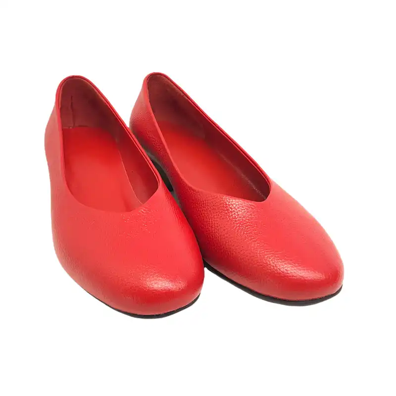 کفش زنانه سرزمین چرم مدل 1711 رنگ قرمز