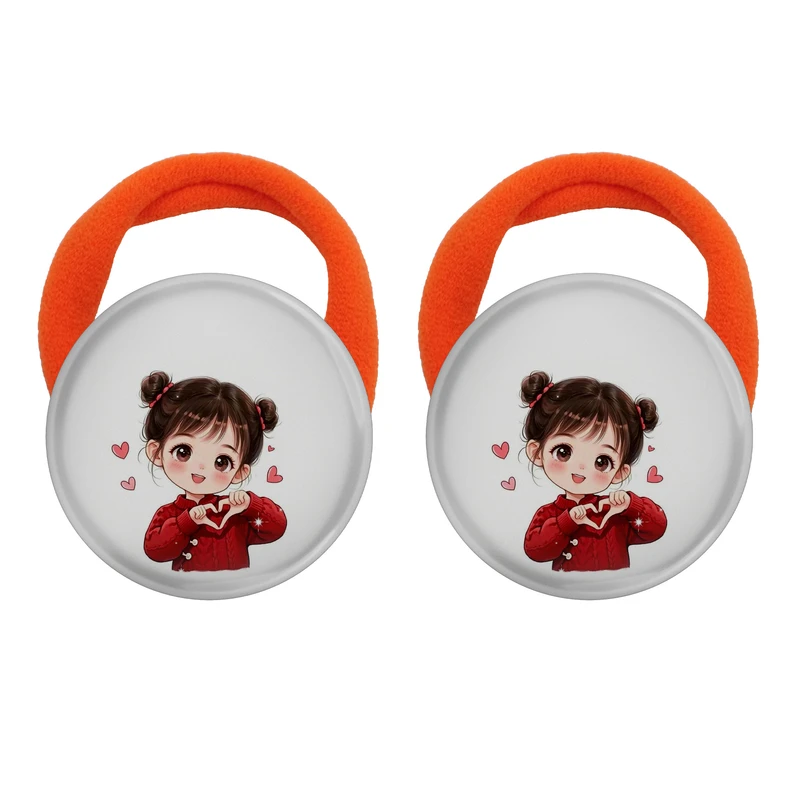 کش مو زنانه مدل دختر و قلب کد 1023 بسته دو عددی