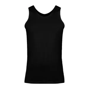 زیرپوش رکابی مردانه آکای مدل سوپر پنبه رنگ مشکی