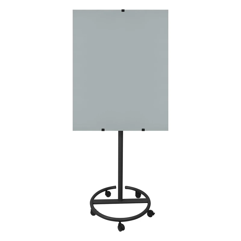 تخته وایت برد شیشه ای مدل GA100 سایز 80×100 سانتی متر به همراه پایه نگهدارنده