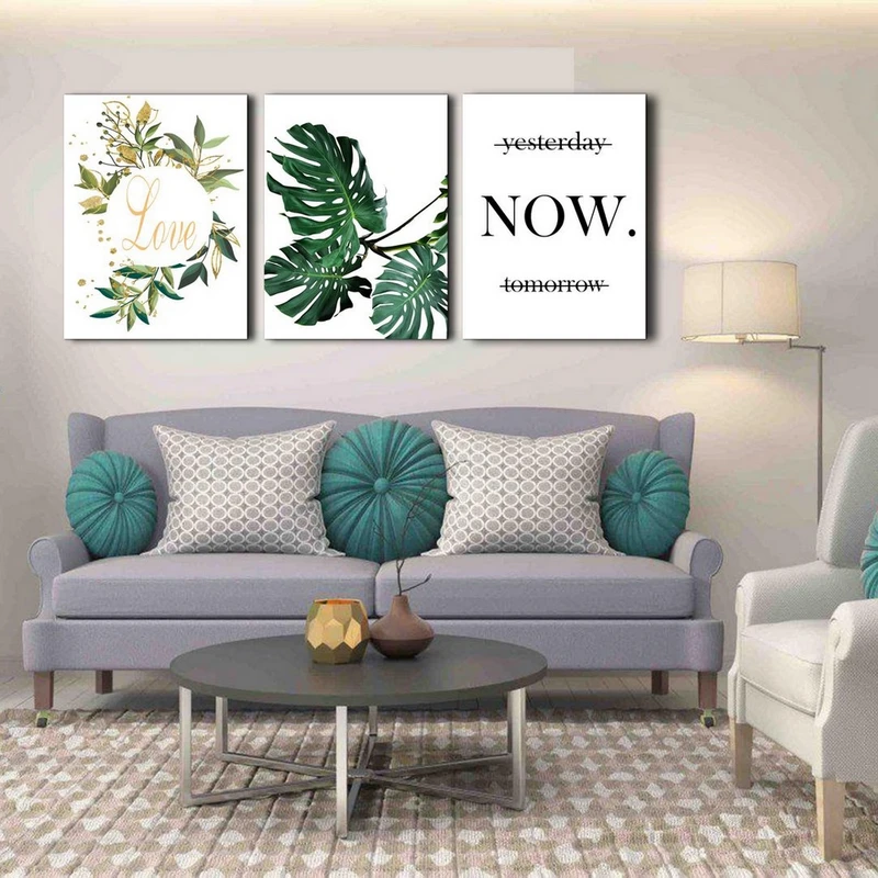 تابلو شاسی بکلیت طرح دکوراتیو برگ انجیری مدل SH-231 مجموعه 3 عددی