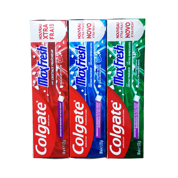 خمیر دندان کلگیت مدل COOLING CRYSTALS وزن 125 گرم بسته 3 عددی