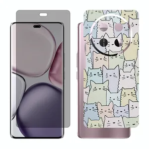 Glass Together model privacy screen protector suitable for Honor X9c mobile phone with back cover sticker