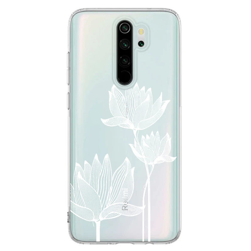کاور مگافون طرح گل مدل C47-W مناسب برای گوشی موبایل شیائومی Redmi Note 8 Pro