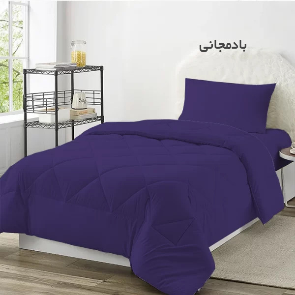 لحاف چیداری مدل میکرو یک نفره سایز 160x220 سانتی متر