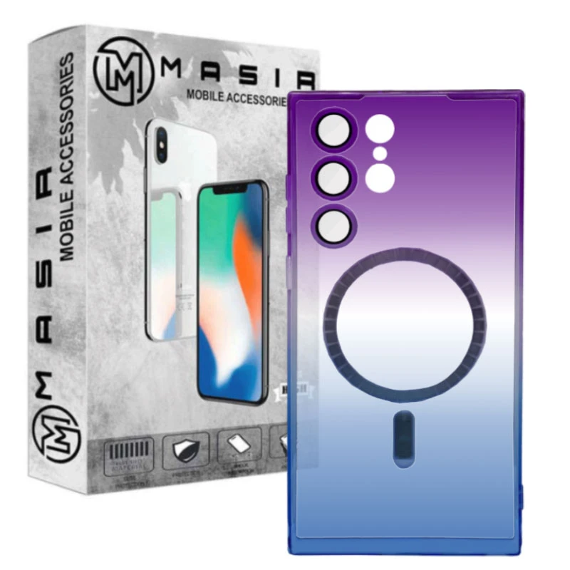 کاور مسیر مدل Magsafe Dual Pale Colors مناسب برای گوشی موبایل سامسونگ Galaxy S22 Ultra
