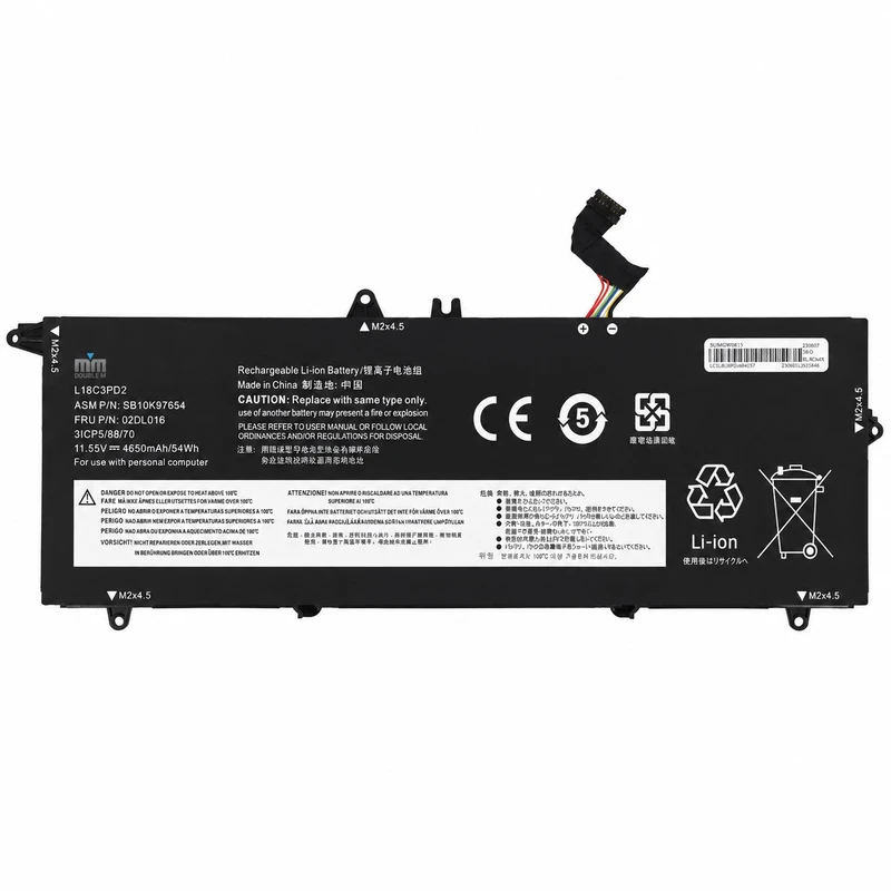 باتری لپ‌تاپ 6 سلولی دابل ام مدل L18C3PD2 مناسب برای لپ تاپ  ThinkPad T490S		