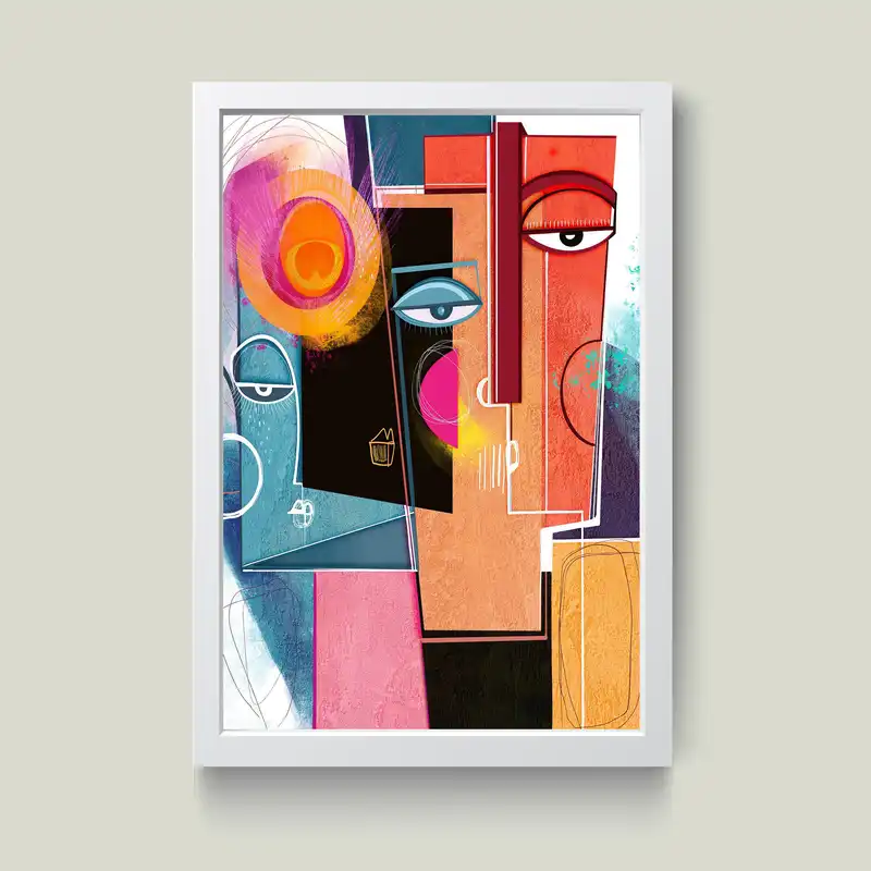 تابلو مدل دکوراتیو چهره در چهره کد G10-50