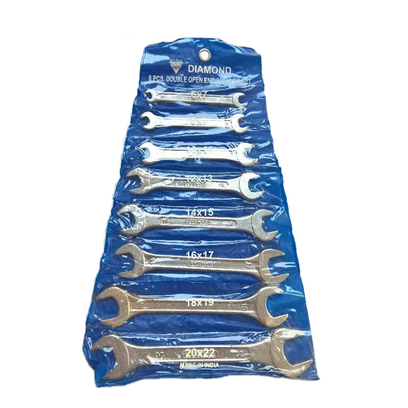 مجموعه 8 عددی آچار دو سر تخت دیاموند مدل D8