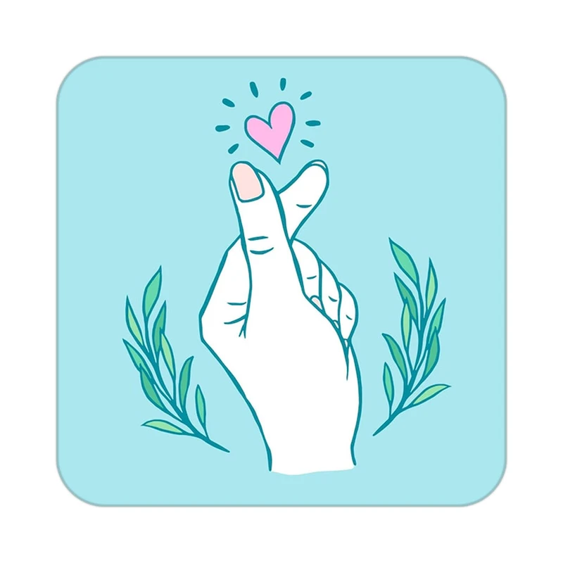 زیر لیوانی کاکتی طرح عاشقانه مدل mp37699