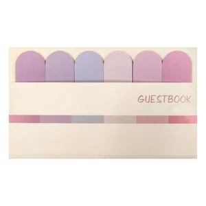 کاغذ یادداشت چسب دار مدل GUESTBOOK بسته 6 عددی