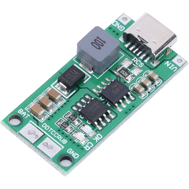 ماژول شارژ باتری لیتیومی 3 سل 2 آمپر مدل USB TYPE-C بسته 2 عددی