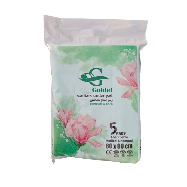 زیرانداز یکبار مصرف بهداشتی گلدل مدل A03 مجموعه 3 عددی