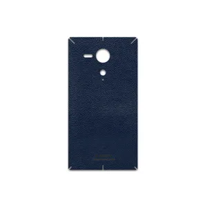 MAHOOT Deep-Blue-Leather Cover Sticker for Sony Xperia SP