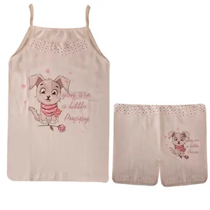 ست تاپ و شلوارک زنانه مدل KNP DOG S