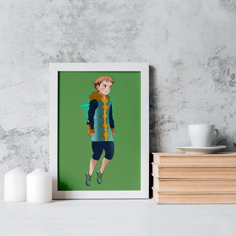 تابلو خندالو مدل کینگ انیمه هفت گناه کبیره کد 17555