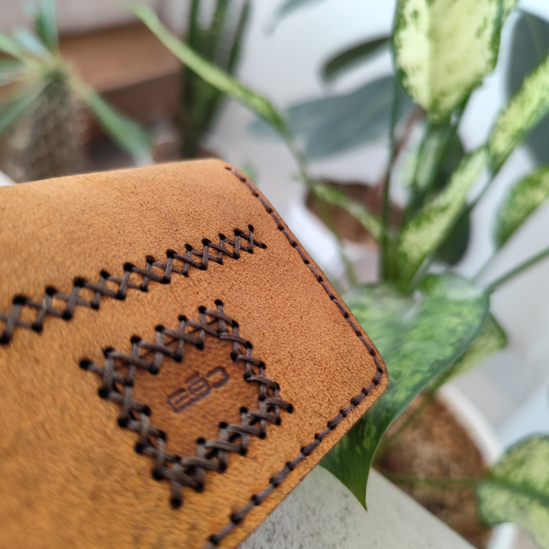 جاکارتی مردانه مدل دو لتی چرم طبیعی بزی JK-10