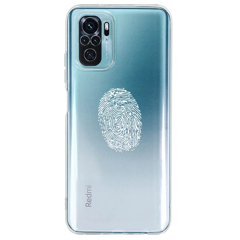 کاور مگافون طرح اثر انگشت مدل C62-W مناسب برای گوشی موبایل شیائومی Redmi Note 10 4G / 10S 4G