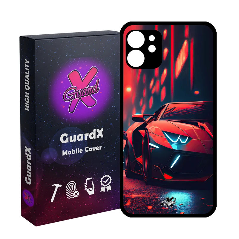 کاور گارد ایکس طرح لامبورگینی مدل Glass10608 مناسب برای گوشی موبایل اپل iPhone 11