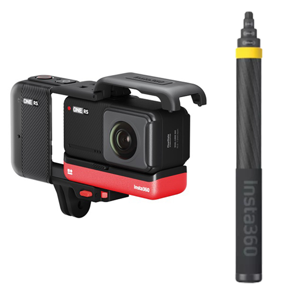 دوربین فیلم برداری ورزشی  اینستا 360 مدل ONE RS  به همراه منوپاد