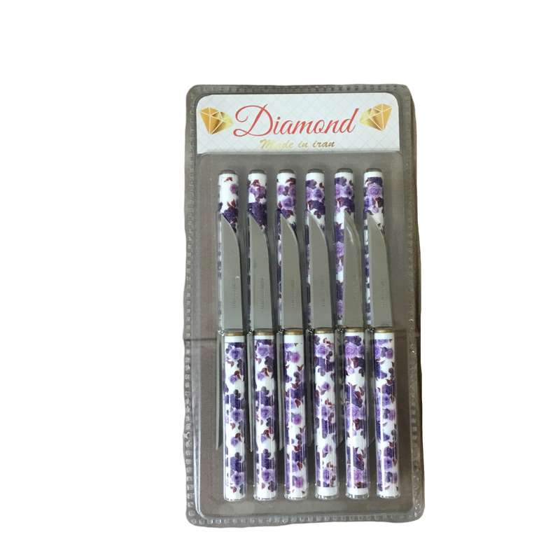 چاقو میوه خوری مدل دیاموند کد fr54 مجموعه 12 عددی