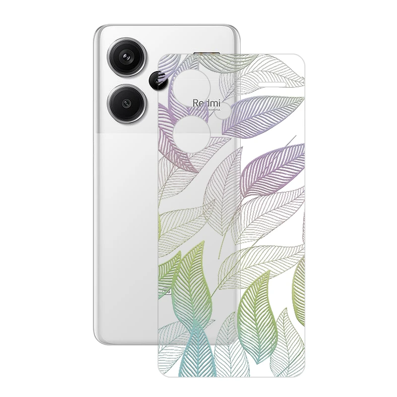 برچسب پوششی ریمکس مدل Clea طرح برگ مناسب برای گوشی موبایل شیائومی Redmi Note 13 Pro Plus