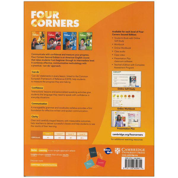 کتاب Four Corners اثر Jack C.Richard & David Bohlke انتشارات زبان مهر 4 جلدی کتاب Four Corners اثر Jack C.Richard & David Bohlke انتشارات زبان مهر 4 جلدی