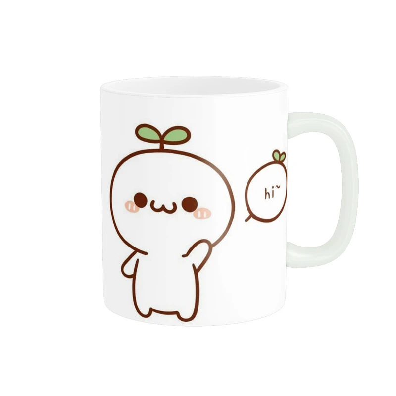 ماگ پاد آفرین مدل طرح عروسکی کیوت فانتزی پینترستی دخترانه سرامیکی کد 414