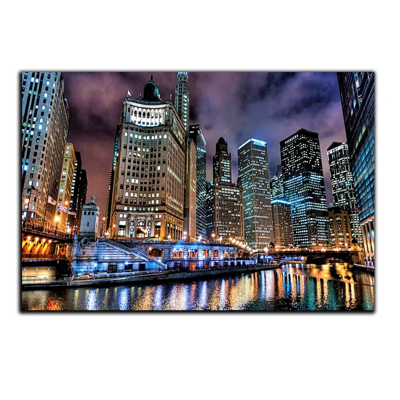 تابلو شاسی بکلیت طرح منظره شهر شیکاگو مدل SH-360