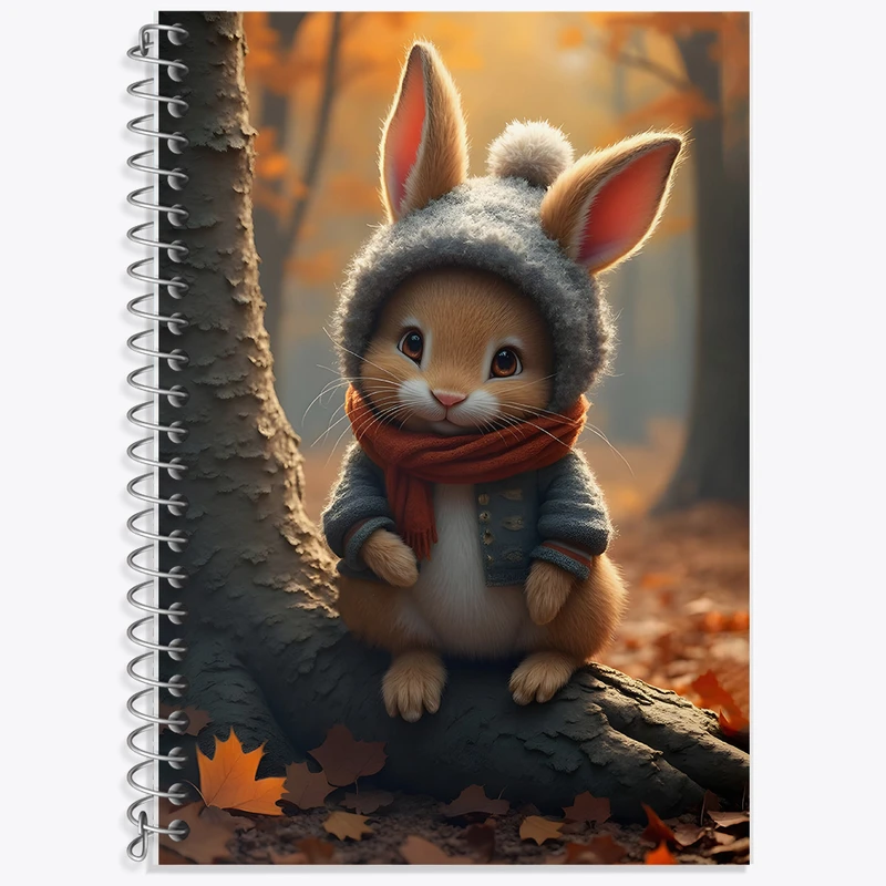 دفتر لغت 50 برگ خندالو طرح خرگوش کیوت کد F5536