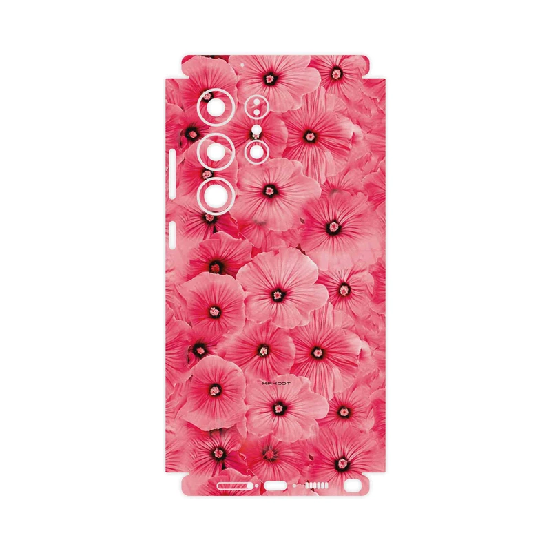 برچسب پوششی ماهوت مدل Pink_Flower-FullSkin مناسب برای گوشی موبایل سامسونگ Galaxy S23 Ultra