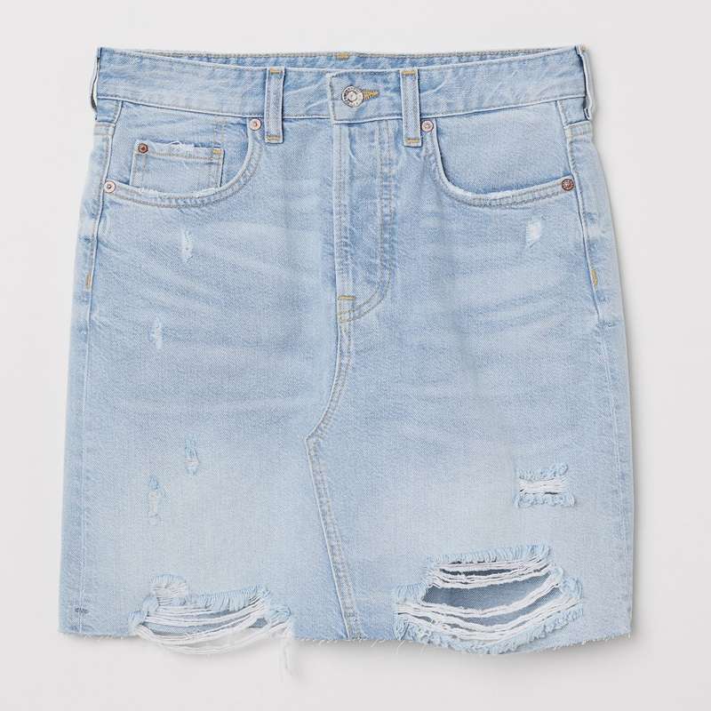 دامن جین زنانه اچ اند ام مدل 39878006