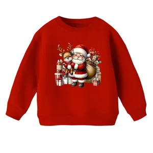سویشرت بچگانه مدل بابانوئل و گوزن کریسمس کد 12