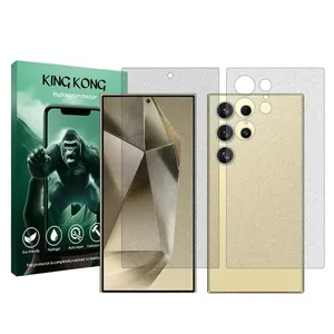 King Kong Tough model matte screen protector suitable for Samsung Galaxy S24 Ultra mobile phone along with the back protector 