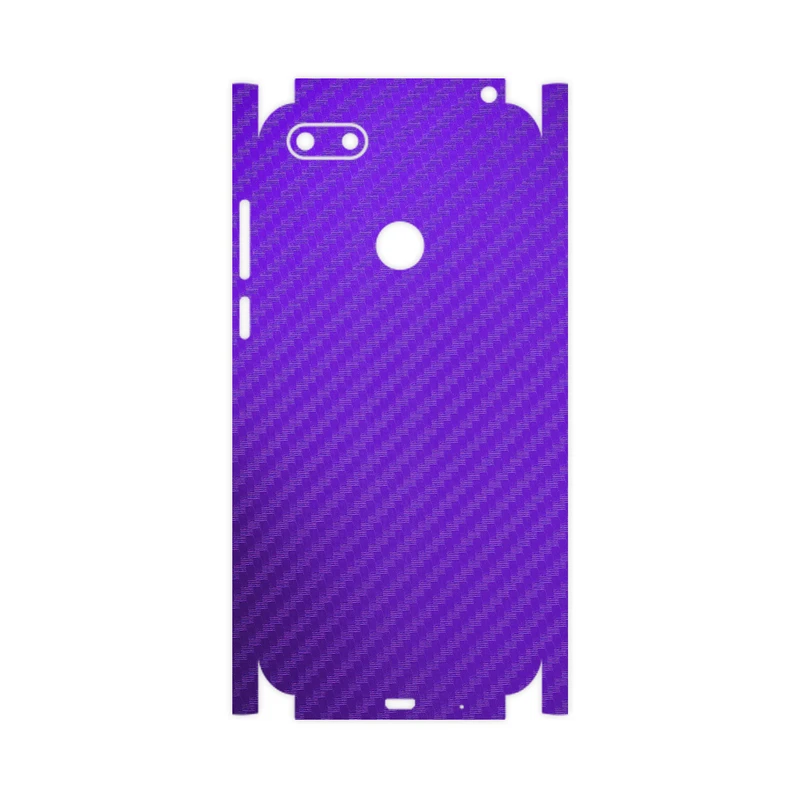 برچسب پوششی ماهوت مدل Purple-Fiber-FullSkin مناسب برای گوشی موبایل موتورولا Moto E6 Play