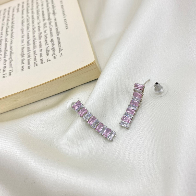 گوشواره زنانه ژوپینگ مدل باگت تنیسی کد E4564