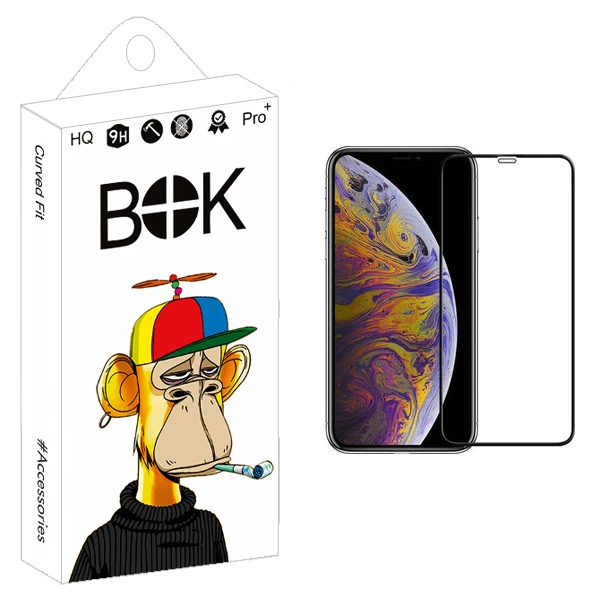 محافظ صفحه نمایش بوک مدل +HD مناسب برای گوشی اپل Iphone X/Xs