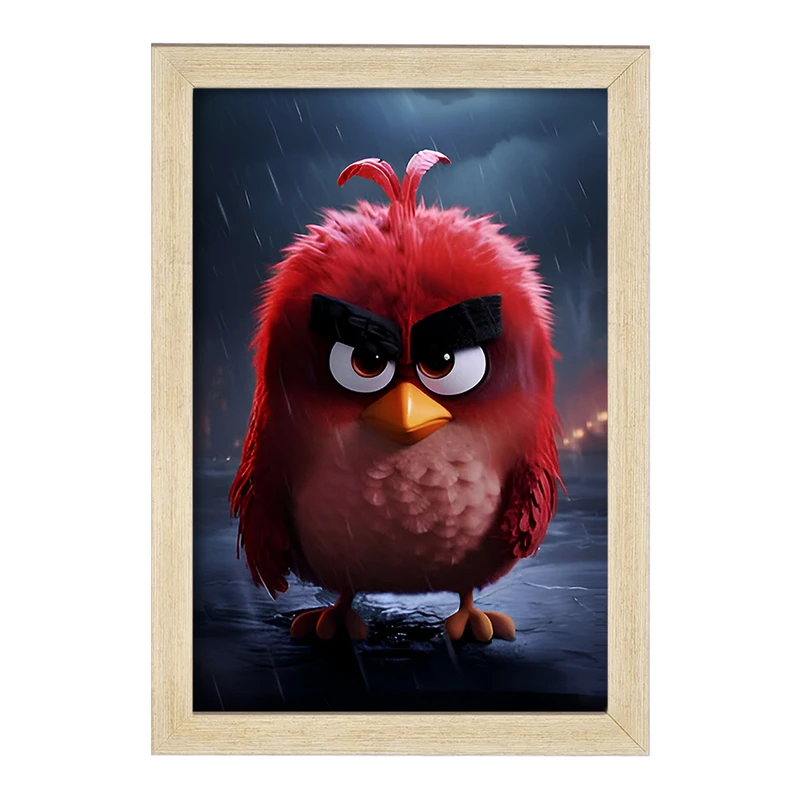 تابلو خندالو مدل پرندگان خشمگین (Angry Birds) کد F7080