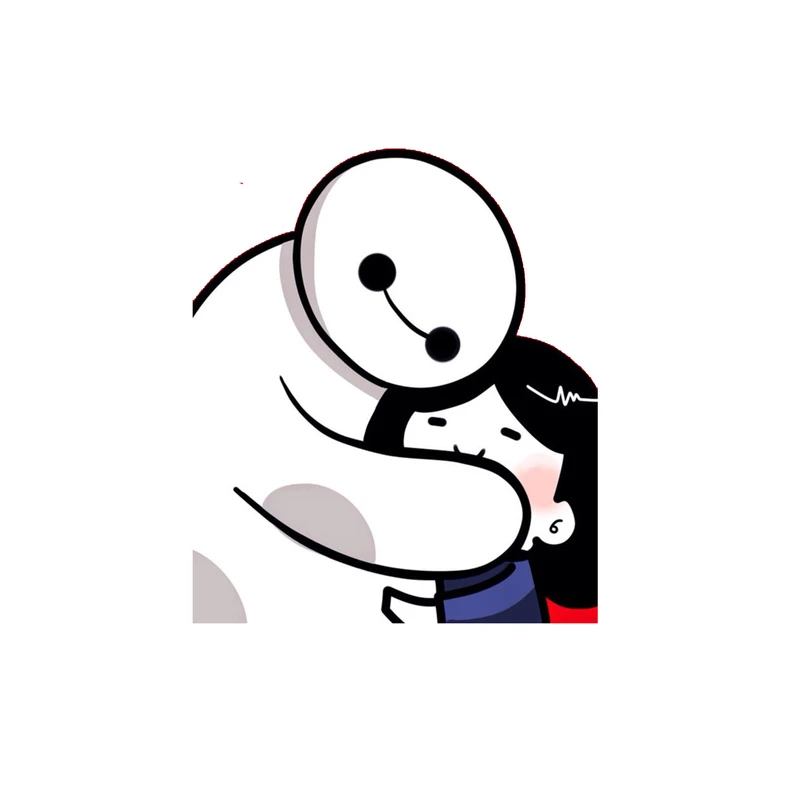 استیکر لپ تاپ و موبایل مدل انیمیشن طرح شش ابر قهرمان بیمکس Big Hero 6 Baymax کد 2713